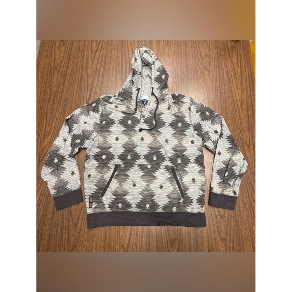 Quilted Giraffe Men's Aztec Print Lightweight Hoodie XL